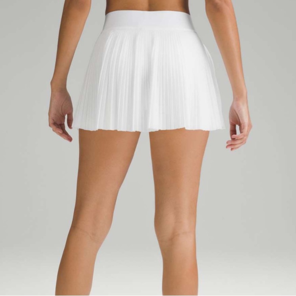 Lululemon Mesh Pleats Mid-Rise Mini Tennis Skirt SIZE 8 WHITE - Picture 7 of 8